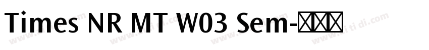 Times NR MT W03 Sem字体转换 Times NR MT W03 Sem字体转换